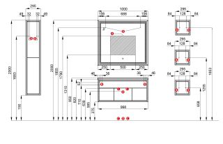Шкаф-колонна Акватон Уэльс тёмный шоколад 1A267703WA6A0