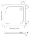 Душевой поддон из искусственного камня Good Door Квадро 100x100
