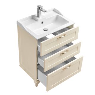 Тумба под раковину Акватон Леон H 65см дуб бежевый 1A194601LBPR0