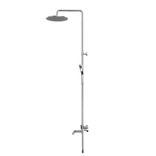 Душевая стойка термостатическая WHITECROSS Y Y1234TOPNIB брашированный никель