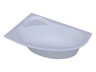 Акриловая ванна Aquatek Фиджи FID170-0000006 170х110 см с фронтальным экраном вклеенный каркас