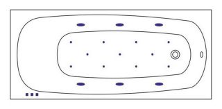 Гидромассажная ванна Whitecross Layla 0102.180080.100.RELAX.CR 180x80см Relax хром