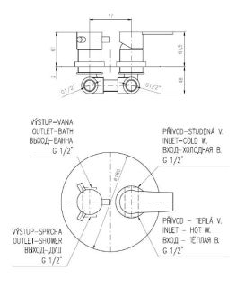 Смеситель для душа Rav Slezak Colorado CO186K Хром
