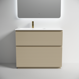 Тумба напольная под раковину Sancos Folk Floor FL100FLCP левая 100 см капучино