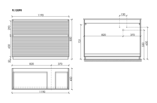 Тумба напольная под раковину Sancos Folk Floor FL120FRCP правая 120 см капучино