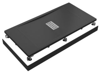 Поддон литьевой Good Door Flow ЧЕРНЫЙ 1600x800