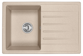 Мойка кухонная Granula Standart 7602, БЕЖЕВЫЙ