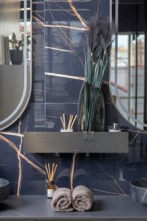 Полка настенная Boheme Space 10966-GM 60 см оружейная сталь