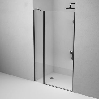 Душевая дверь  AM.PM Sunny W87G-120-1P-BT прозрачное стекло профиль черный 120x190