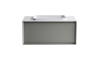Тумба с раковиной Astra-Form Фрейм 4631177713941 100 см серый матовый