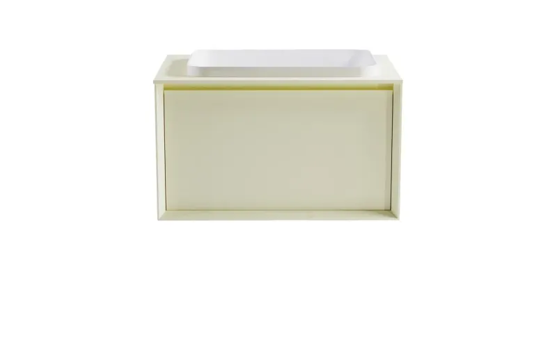 Тумба с раковиной Astra-Form Фрейм 4631177715273 80 см бежевый матовый
