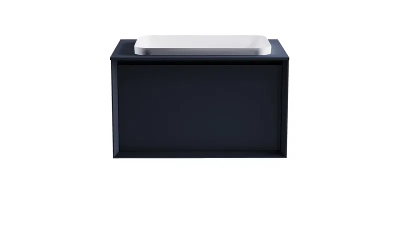 Тумба с раковиной Astra-Form Фрейм 4631177715280 80 см серый матовый