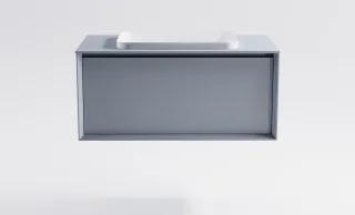 Тумба с раковиной Astra-Form Фрейм 4631177715310 90 см голубой матовый