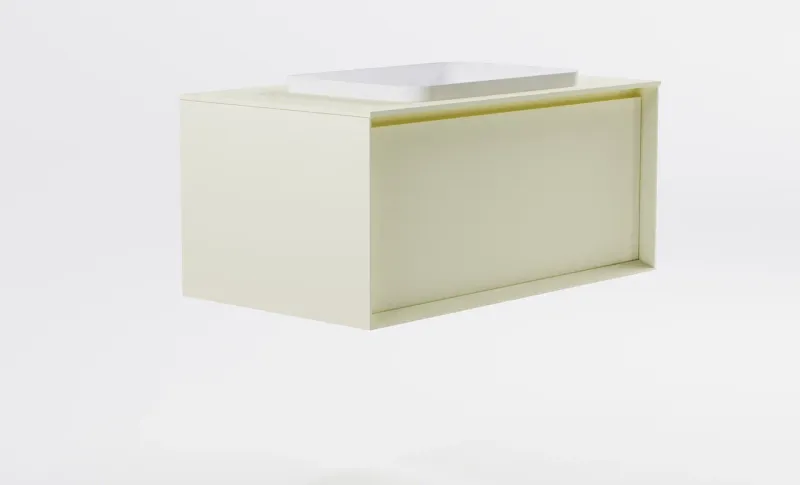 Тумба с раковиной Astra-Form Фрейм 4631177715396 100 см бежевый матовый