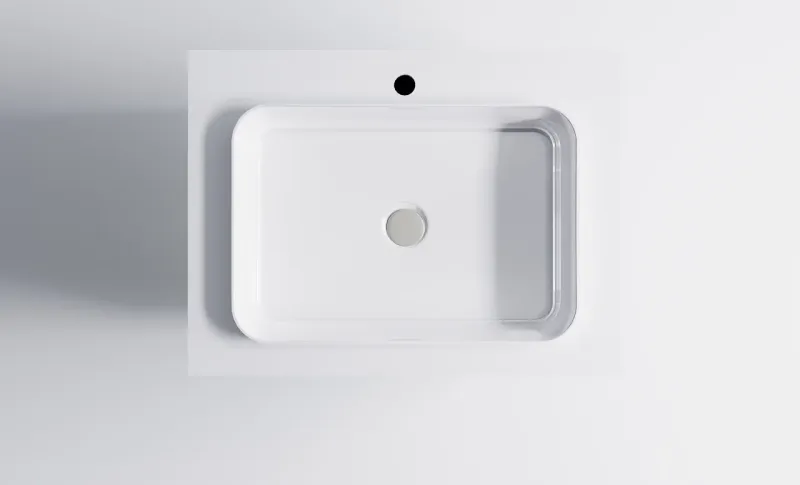 Тумба с раковиной Astra-Form Фрейм 4631177713842 80 см серый матовый