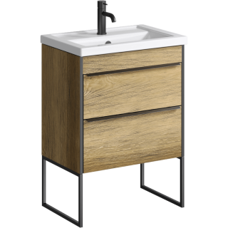 Тумба под раковину Aqwella Fargo FRG0106DB+FRGN380 60 см