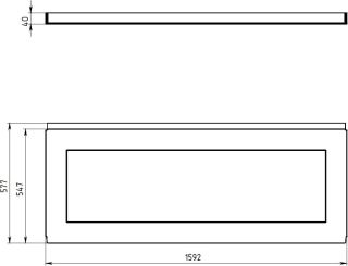Фронтальная панель для ванны Aquanet West/Nord/Roma 233623 160 см