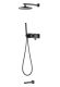 Душевой комплект Boheme Spectre 454-2-GM оружейная сталь