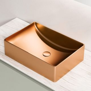 Раковина AltroBagno Futuro 001015 RaSp из нержавеющей стали медь матовая