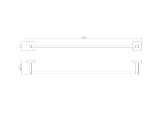 Вешалка для полотенец Wonzon & Woghand Still WW-6612 хром