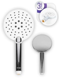 Лейка душевая (3 режима) Grocenberg GB33201 Белый хром
