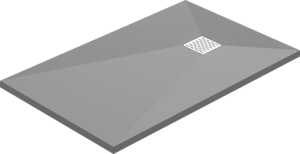 Поддон литьевой Good Door Essentia ГРАФИТ 1200x700 см