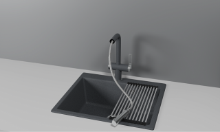 Смеситель для кухни Granula 8170, ГРАФИТ графит