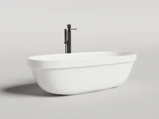 Ванна из искусственного камня Salini Greca In S-Stone 104821M 180x80см белый матовый