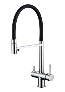 Смеситель для кухни Grocenberg GB4099 с гибким изливом Хром