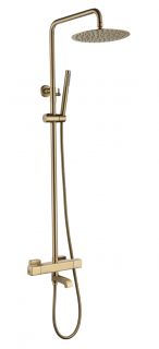 Душевая система с термостатом Grocenberg GB7005MG Матовое золото