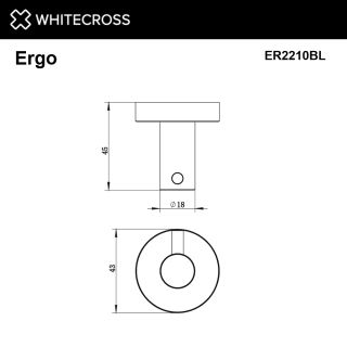 Крючок WHITECROSS Ergo ER2210GM оружейная сталь