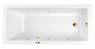 Гидромассажная ванна Whitecross Wave Slim 0111.150070.100.SOFT.GL 150x70см Soft золото