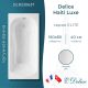 Ванна чугунная Delice Haiti Luxe DLR230637 160х80