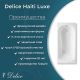 Ванна чугунная Delice Haiti Luxe DLR230637-AS 160х80 с антискользящим покрытием