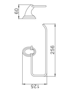 Полотенцедержатель Haiba HB1503-2 хром