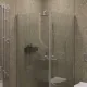 Душевой уголок на монопетле by Deonria U-80-79-6-T-HM 80x79см хром матовый/прозрачный