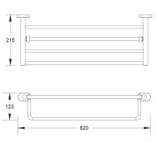 Полка для полотенец Shevanik SG5108H чёрный