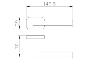 Держатель для туалетной бумаги Wonzon & Woghand Graffity WW-9316 тёмный графит