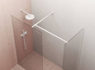 Душевая перегородка Ravak W SET 90 GWD01000E005 профиль белый стекло Transparent