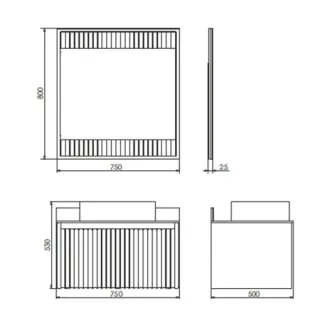 Тумба с раковиной Comforty Марсель 00-00013395 75 см Белая матовая