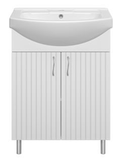Напольная тумба под раковину Misty Изео 65см белый
