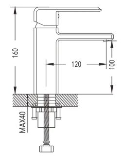 Смеситель для раковины Shevanik S8801H чёрный