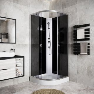 Душевая кабина Niagara Eco E90/13/TN/BK 3 места