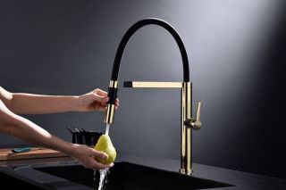 Смеситель для кухни Paulmark Leader Le214101-G золото