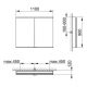 Зеркальный шкаф Keuco Royal Modular 800211111000200 110 см