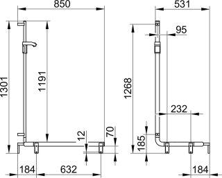 Поручень Keuco AXESS 35008018601 хром