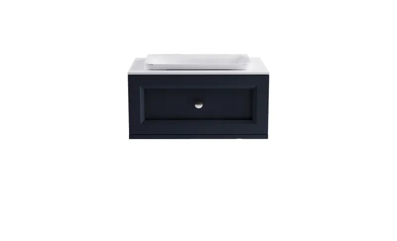 Тумба с раковиной Astra-Form Классик 4631177714085 80 см серый матовый