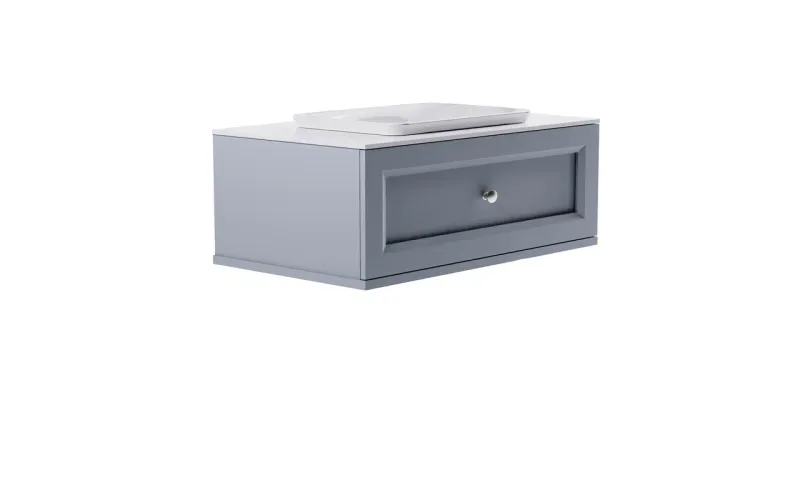 Тумба с раковиной Astra-Form Классик 4631177714177 100 см голубой матовый