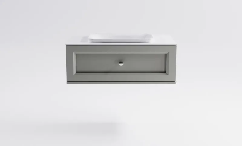 Тумба с раковиной Astra-Form Классик 4631177714184 100 см серый матовый