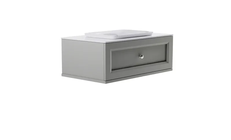 Тумба с раковиной Astra-Form Классик 4631177714184 100 см серый матовый